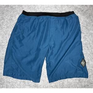 prAna Men's Teal Outdoor Base Layer Pocket Athletic Style Mojo Shorts Size L
